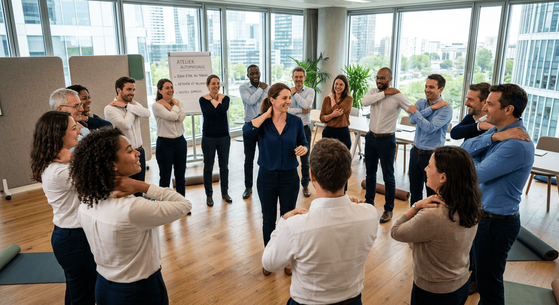 atelier Do-In en entreprise pour le bien être des collaborateurs à Clamart